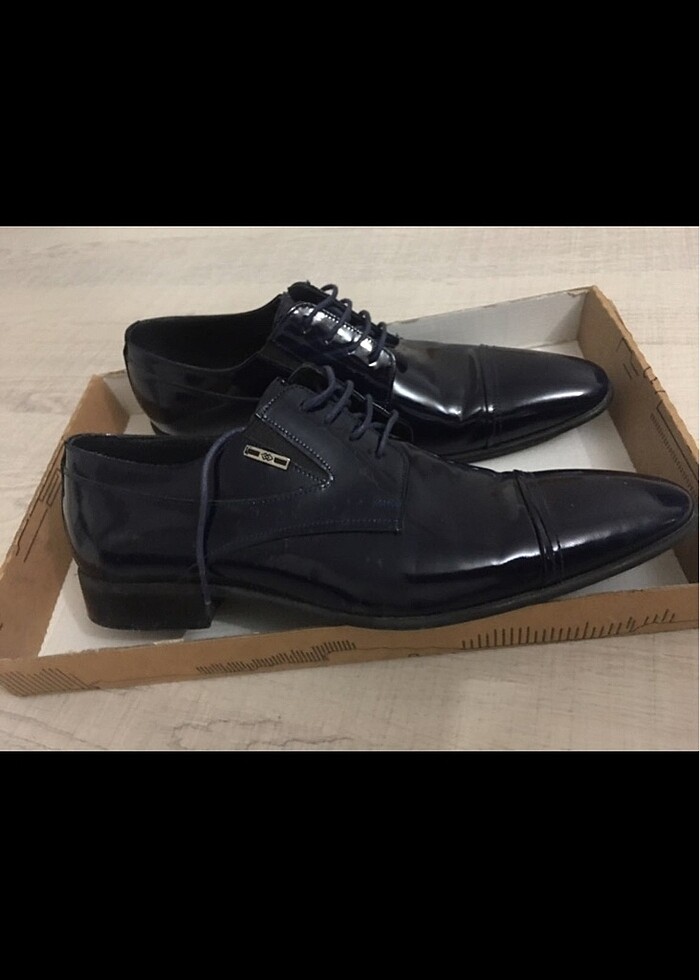 Lacivert rugan ayakkabı - Görsel 2