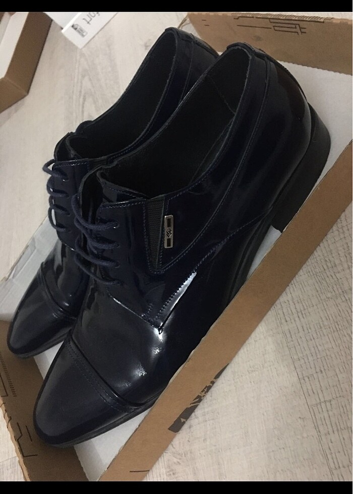 Lacivert rugan ayakkabı - Görsel 3