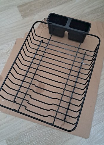 Beden Siyah Metal Bulaşık Kurutma Rafı