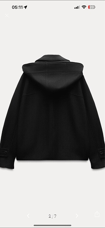 Zara Yün Karışımlı Panço Kaban