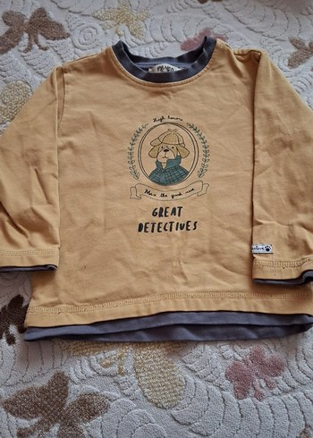 Pamuklu Erkek Çocuk Sweatshirt, Uzun Kollu, Baskılı panço marka
