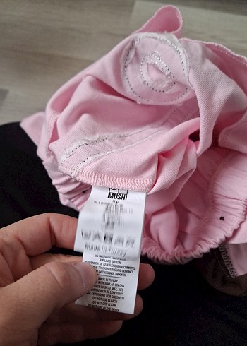 5 Yaş Beden pembe Renk mushi marka Pembe Nakışlı Bebek Kız Tulum