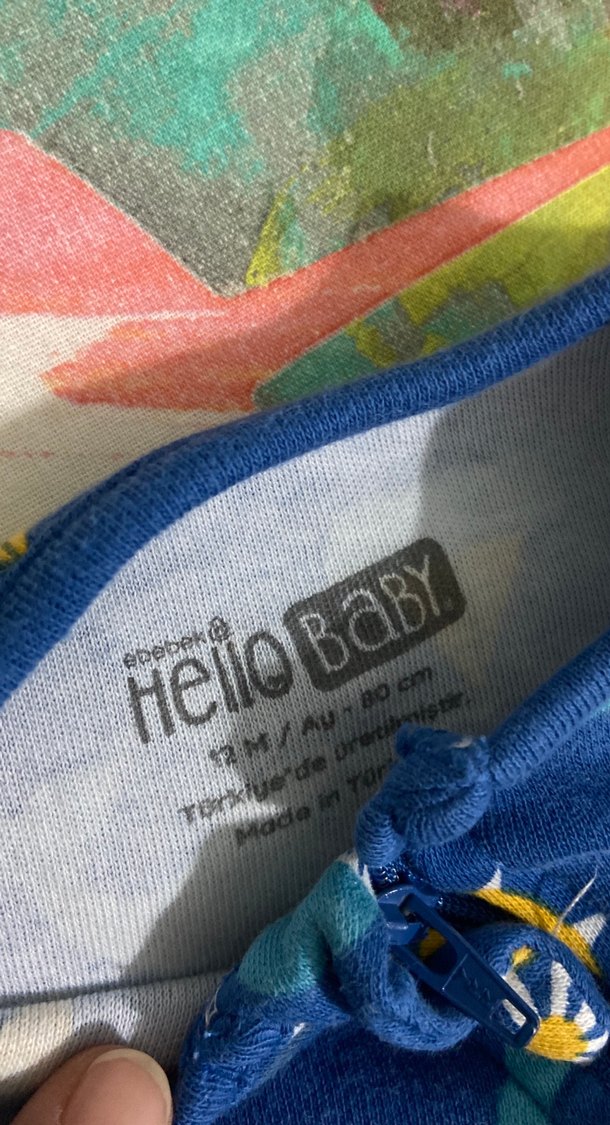 Çapa ve Deniz Desenli Fermuarlı Bebek Tulumu - Görsel 2