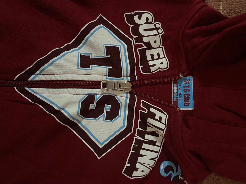 Bordo Kapüşonlu Fermuarlı Erkek Sweatshirt - Görsel 3