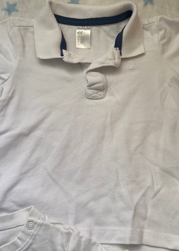 Beyaz Erkek Çocuk Kısa Kollu Pamuklu Tişört - Görsel 2