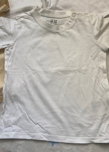 Beyaz Erkek Çocuk Kısa Kollu Pamuklu Tişört - Görsel 6