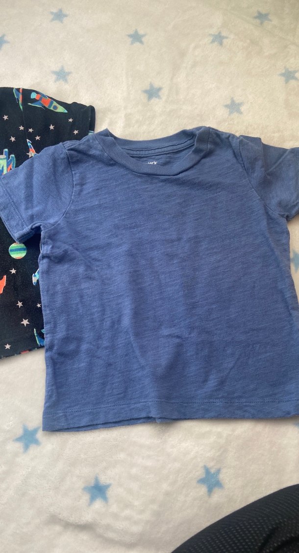 Erkek Çocuk Koyu Mavi Kısa Kollu Tişört - Görsel 4