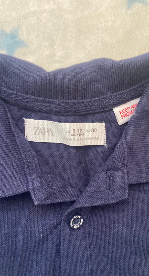 Beyaz Düğmeli Erkek Çocuk Kısa Kollu Polo Tişört - Görsel 3