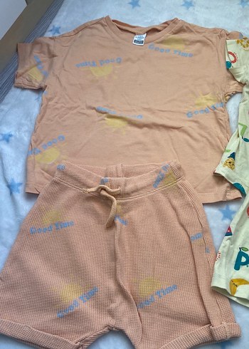 Bebek Pastel Kısa Kollu Takım - Görsel 2