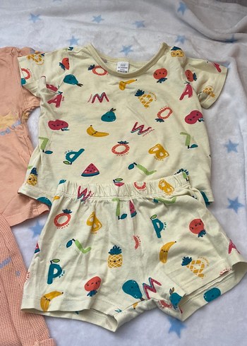 Bebek Pastel Kısa Kollu Takım - Görsel 4