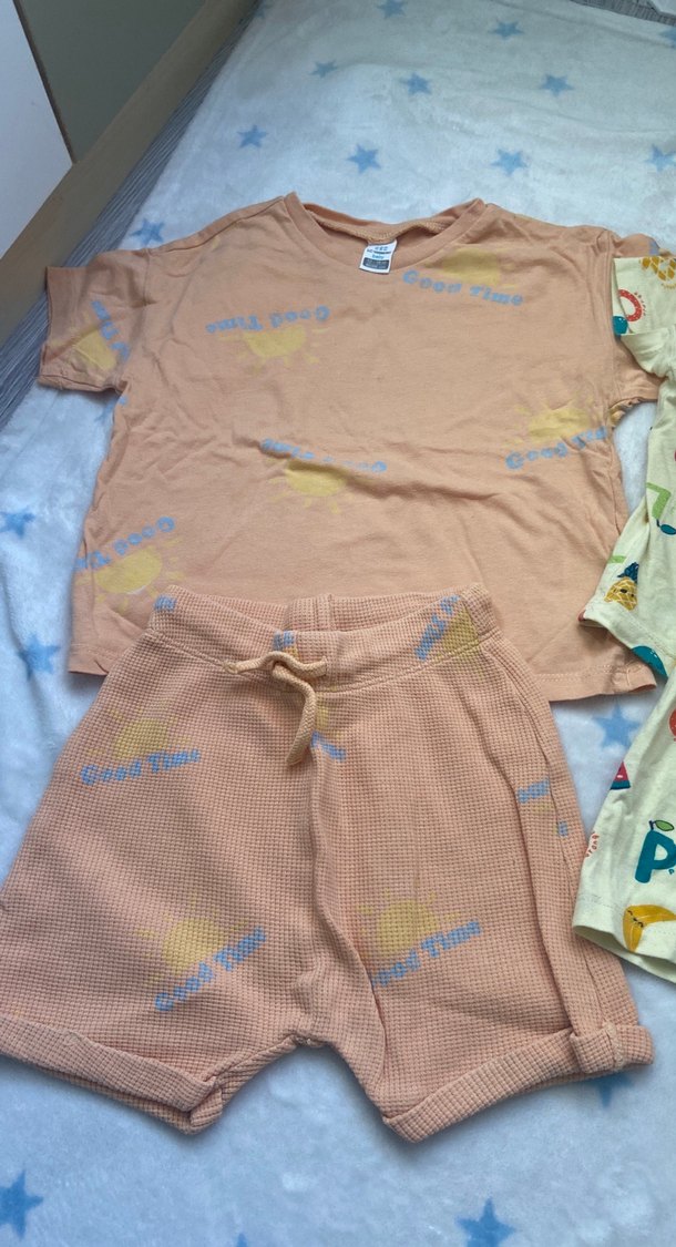 Bebek Pastel Kısa Kollu Takım - Görsel 2