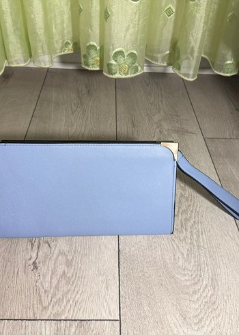 Mavi Deri Kadın El Çantası - Görsel 2