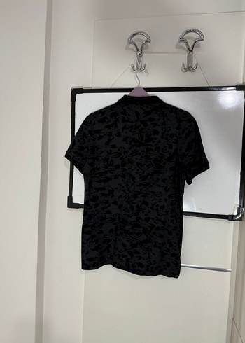 Gri Desenli Kısa Kollu Polo Tişört - Görsel 5