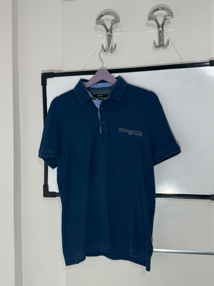 Erkek Lacivert Kısa Kollu Defacto Tişört - Görsel 2