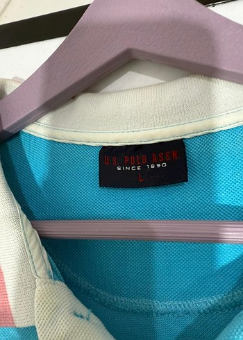 Mavi Kısa Kollu Polo Yaka Bol Kesim Tişört - Görsel 4