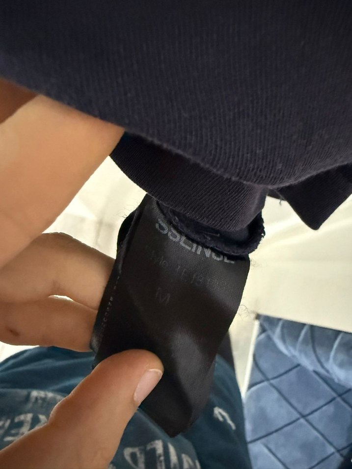 Siyah Çiçek Desenli Kısa Kollu Erkek Tişört - Görsel 4