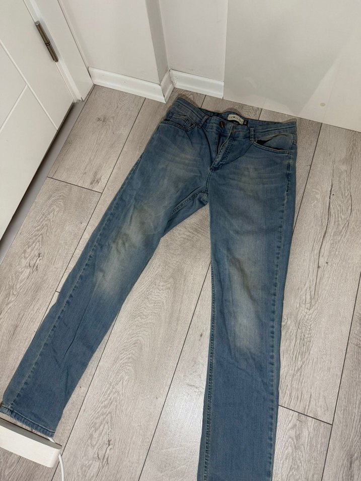 Günlük Mavi Kot Pantolon Erkek - Görsel 2