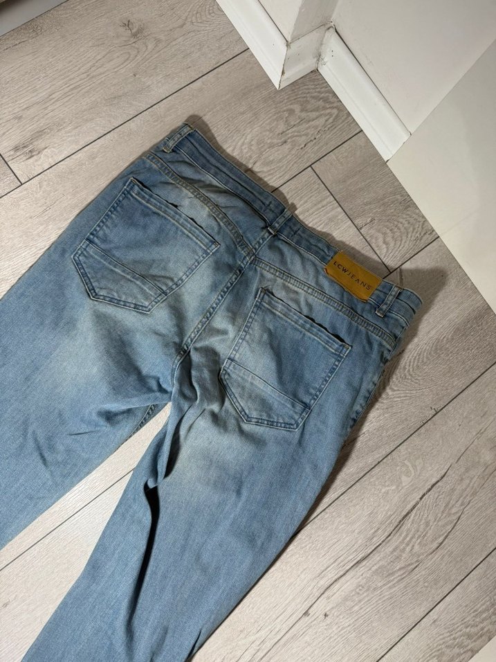 Günlük Mavi Kot Pantolon Erkek - Görsel 5