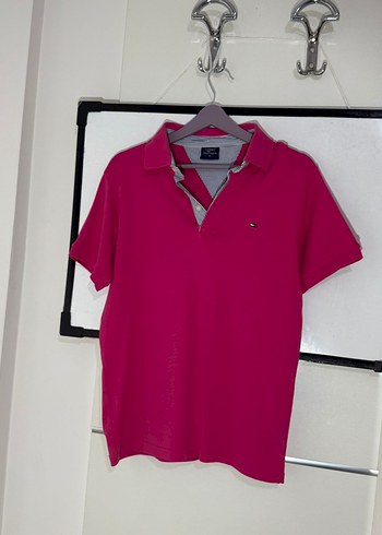 Erkek Pembe Polo Yaka Tommy Hilfiger Tişört - Görsel 3