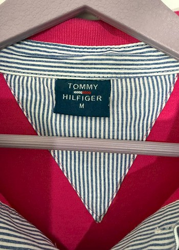 Erkek Pembe Polo Yaka Tommy Hilfiger Tişört - Görsel 6
