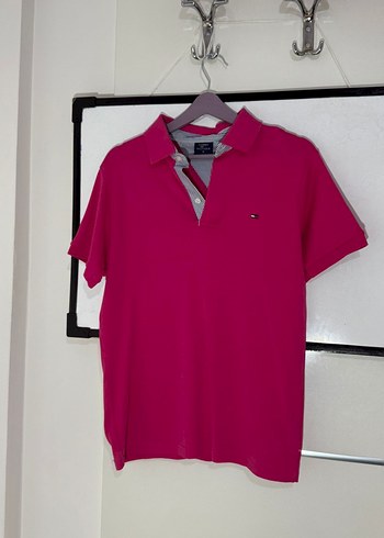 Erkek Pembe Polo Yaka Tommy Hilfiger Tişört - Görsel 2
