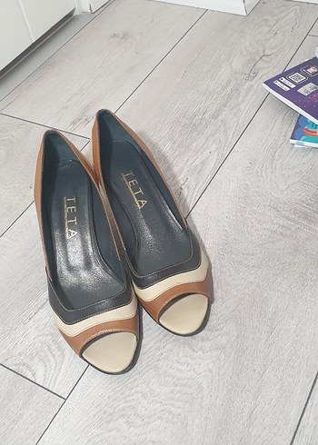 Klasik Renkli Kadın Topuklu Ayakkabı - Görsel 4