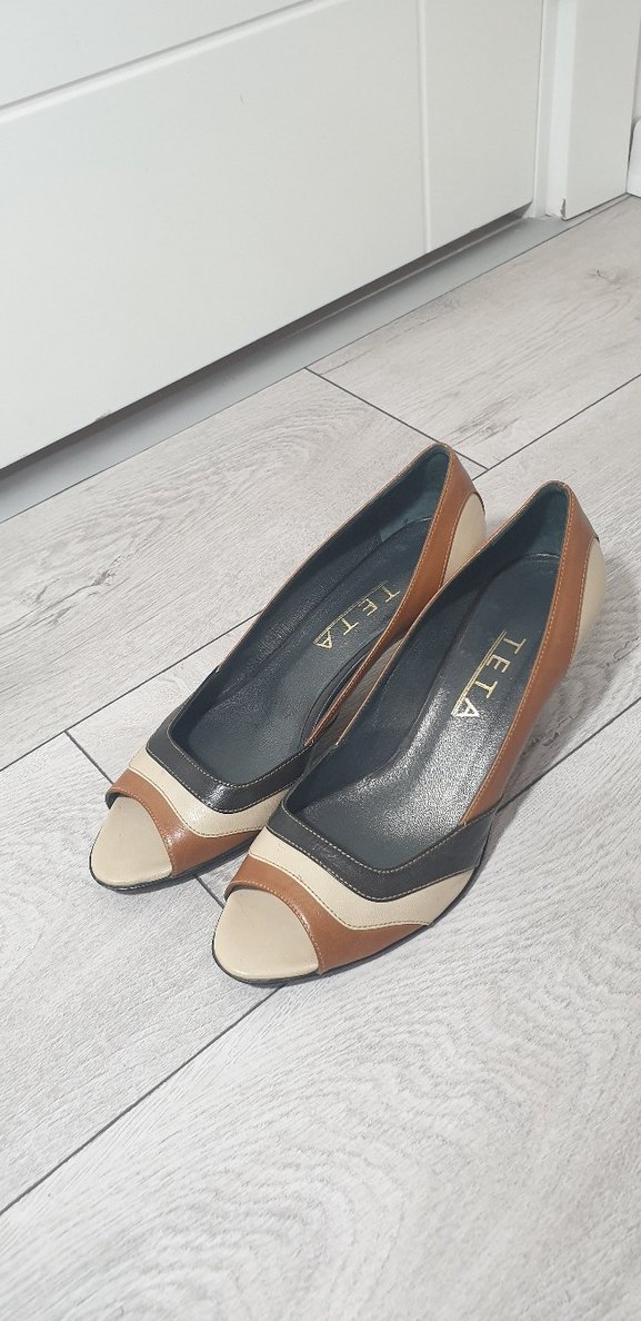 Klasik Renkli Kadın Topuklu Ayakkabı - Görsel 2