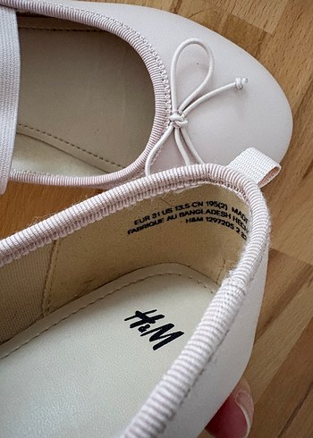 Kız Çocuk Beyaz Fiyonk Detaylı Babet - Görsel 3