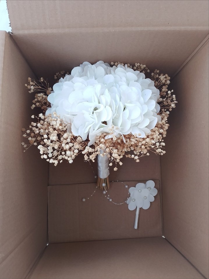 özel tasarım gelin çiçek - Görsel 3