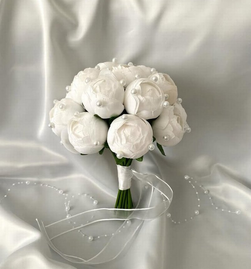 özel tasarım gelin çiçek - Görsel 2