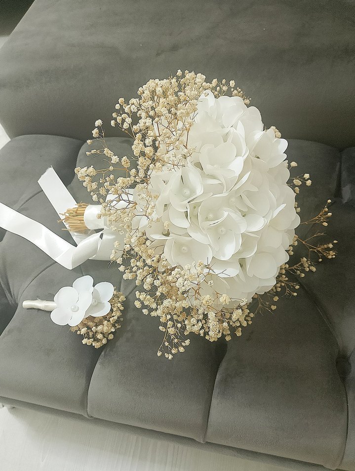 özel tasarım gelin çiçek - Görsel 2