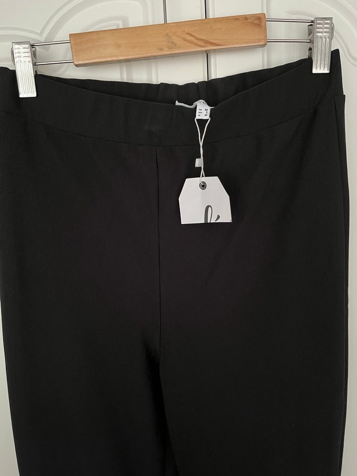 Koton Siyah İspanyol Paça Tayt Pantolon - Görsel 5