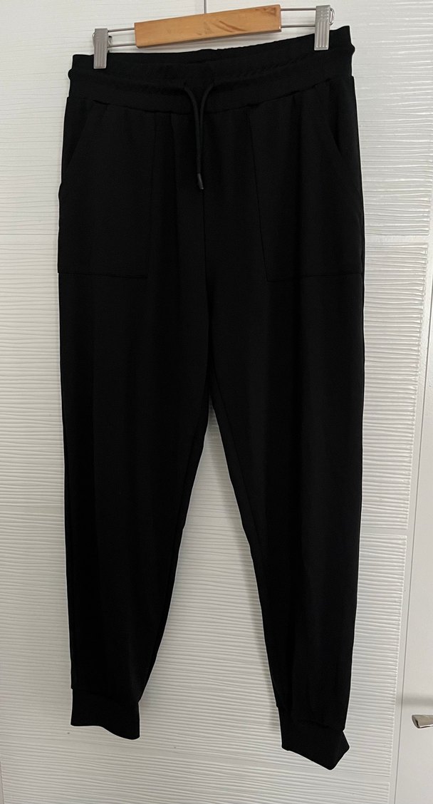 Siyah koton eşofman altı - Görsel 3