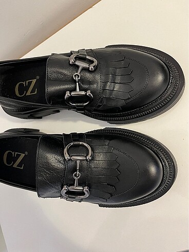 37 Beden Hakiki deri platform Loafer oxford