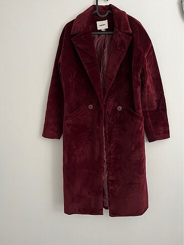 xs Beden bordo Renk Oversize koton marka bordo kaban