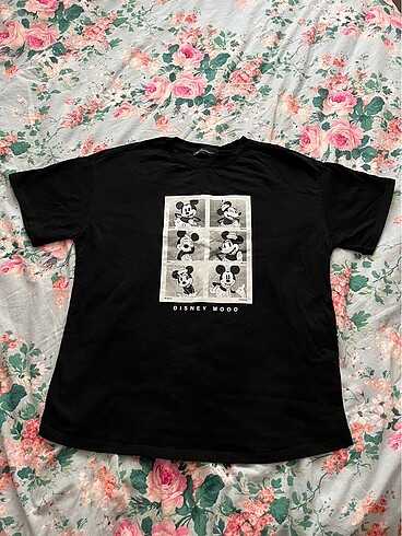 l Beden siyah Renk LC Waikiki Mickey mause hamile tshirt