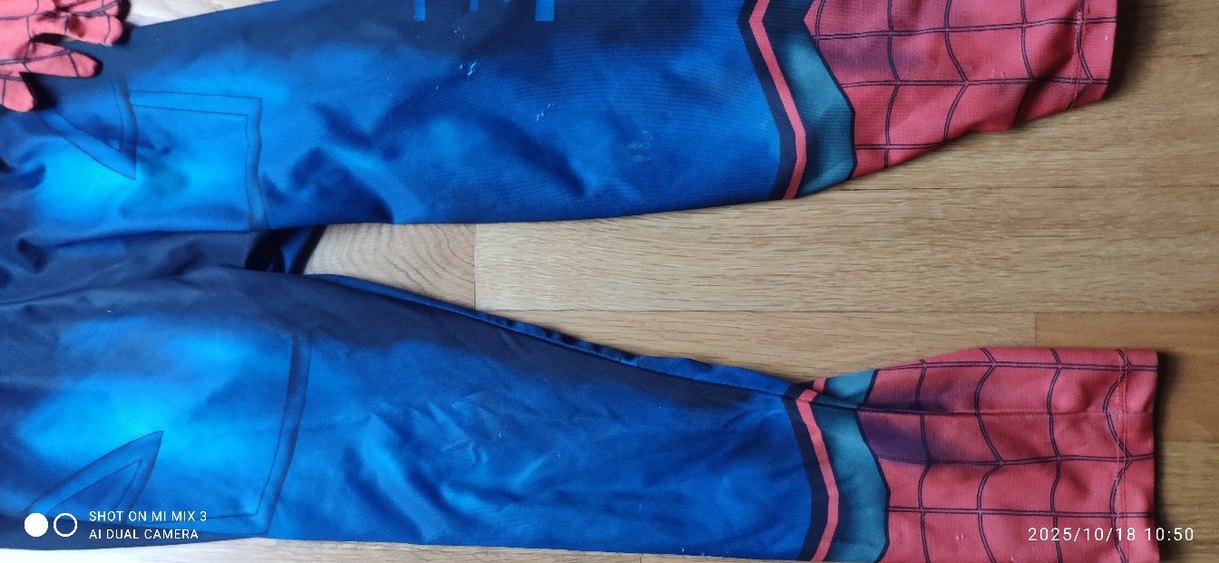 Koyu Mavi Bağlamalı Kravat Desenli Çocuk Tulum - Görsel 3