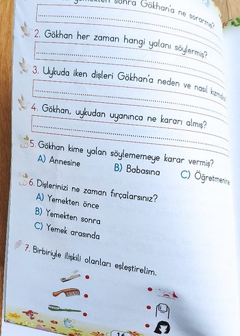 Okuduğunu Anlama Kitabı 1 - İlkokul 1. Sınıf - Görsel 2