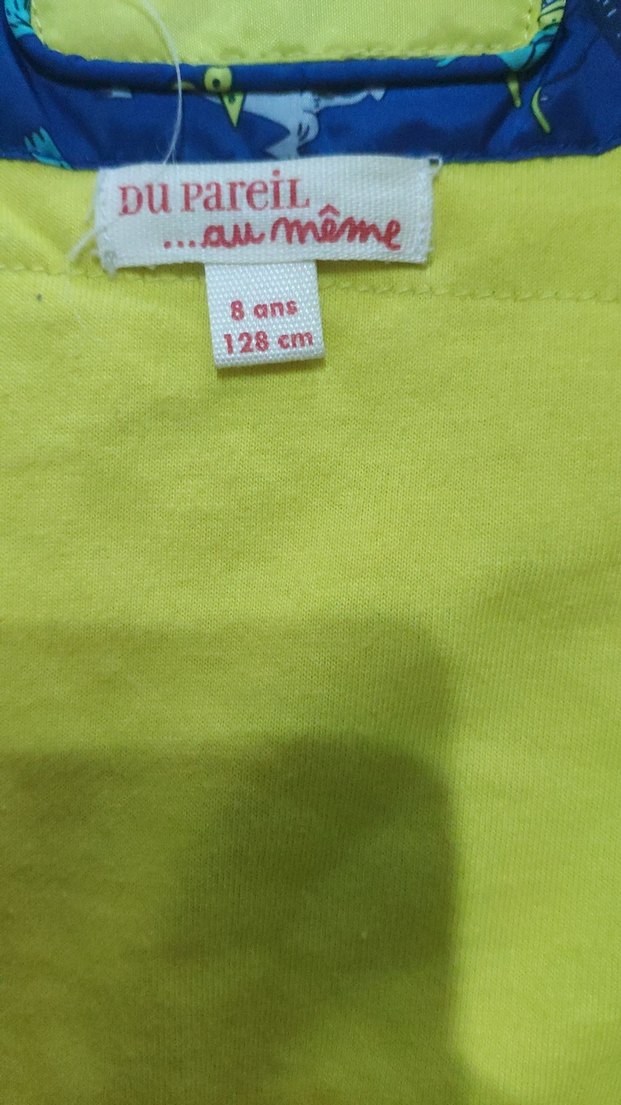 Du Pareil markası kapüşonlu Baskılı Mavi Erkek Çocuk Yağmurluk - Görsel 3