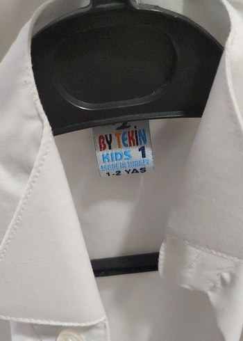 sünnet kıyafeti 1-2yas aralığı  Nakışlı Beyaz Pamuklu gömlek - Görsel 4