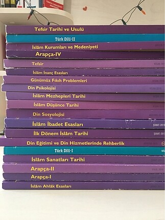 Açıköğretim ilahiyat (önlisans ) 4dönem kitapları