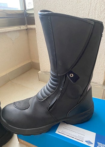 Siyah Erkek Biker Bot - Görsel 8