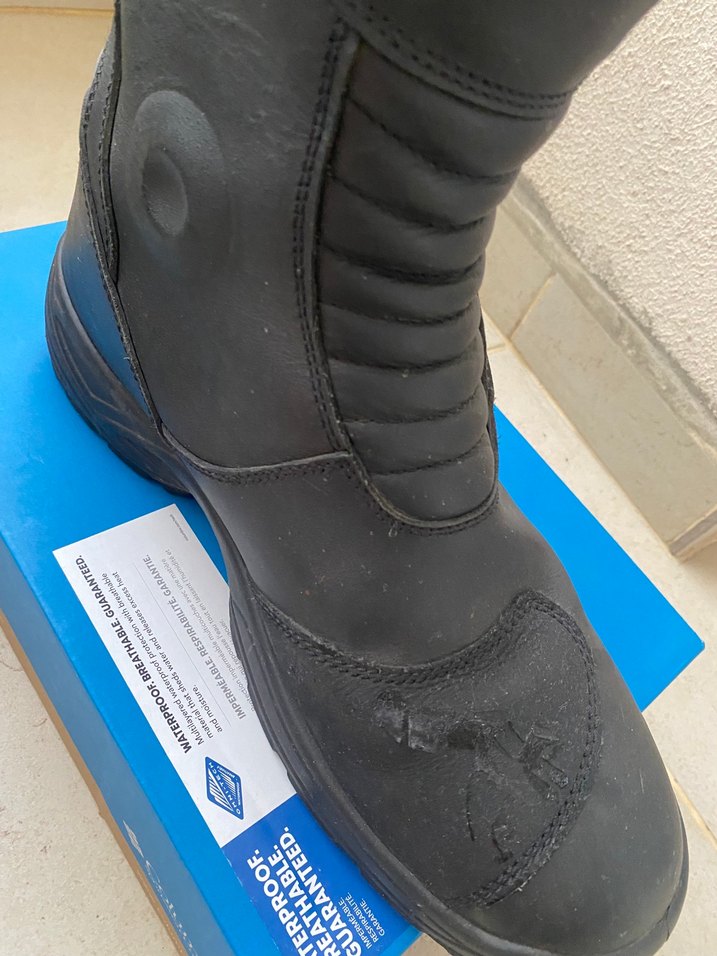 Siyah Erkek Biker Bot - Görsel 4