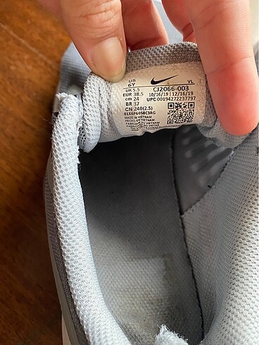 38.5 Beden Nike ayakkabı