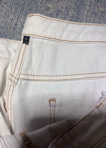 Beyaz Salaş  Denim Kadın Jean - Görsel 2