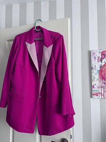 Saten blazer ceket