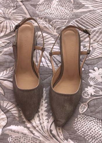 gümüs Stiletto Topuklu Kadın Abiye Ayakkabı