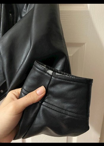 Siyah Deri ceker - Görsel 5