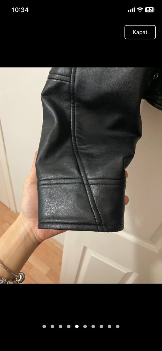 Siyah Deri ceker - Görsel 4