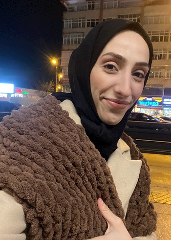 Kahverengi şal ve boyunluk - Görsel 5